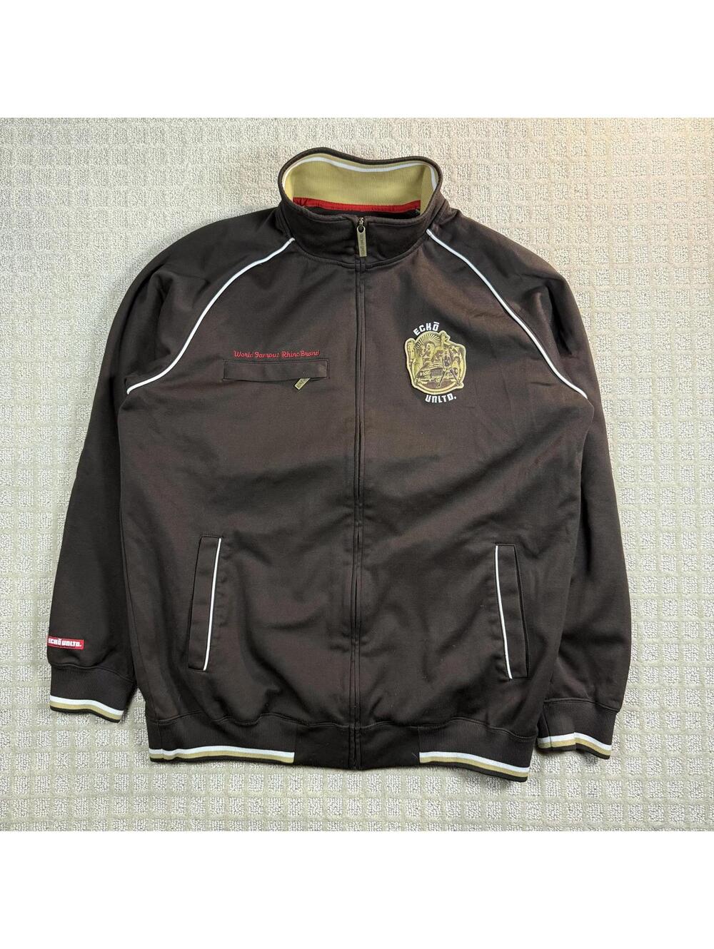 Vintage Ecko Unltd Track Jacket Large Rhino Y2K Streetwear